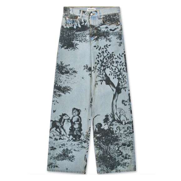 MOLLY GODDARD Denim - Molly Goddard ‘Joan Twinky Toile de Jouy’ Print Jeans